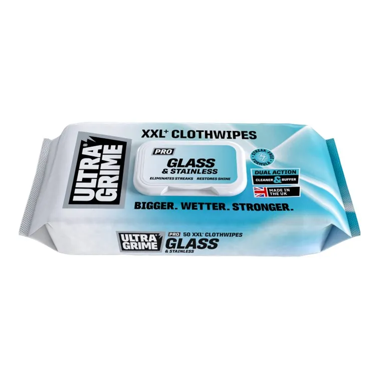 UltraGrime 5980 Pro Glass & Stainless XXL Clothwipes